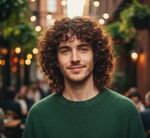 Curly Wolf Cut Mullet