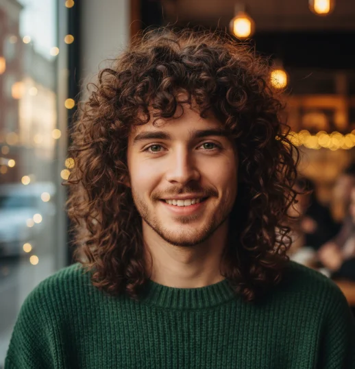 curly wolf cut hairstyles