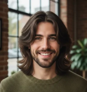 Long Wolf Cut with Face-Framing Layers