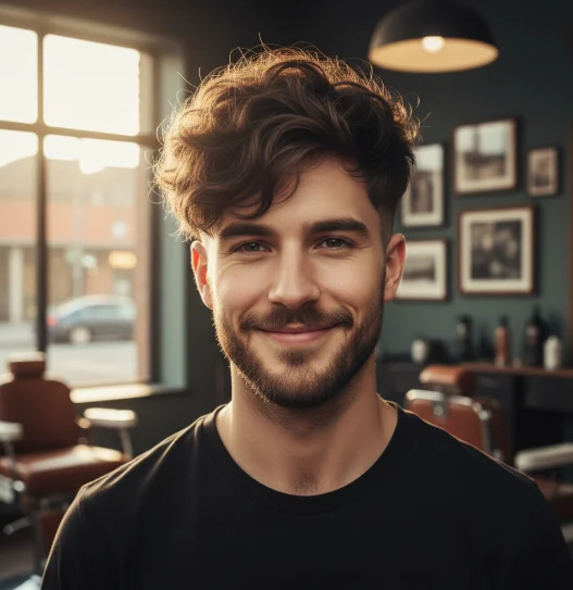 wolf cut faded sides