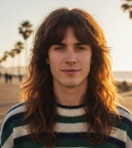 Long Wolf Cut Mullet