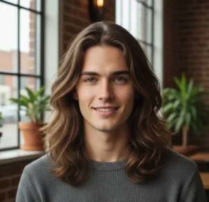 Long Wolf Cut with Natural Finish