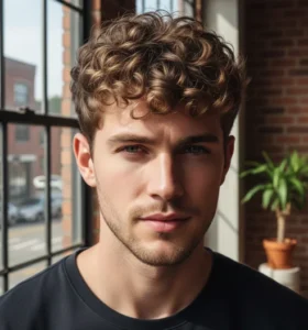 Short Curly Wolf Cut