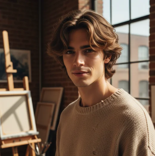 natural textured wolf cut 