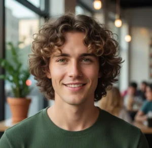 Curly Wolf Cut for Thick Hair