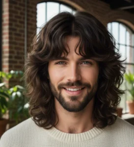 Long Wolf Cut for Thick Hair