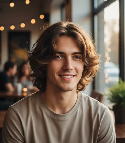 Medium Length Wolf Cut with Tapered Ends