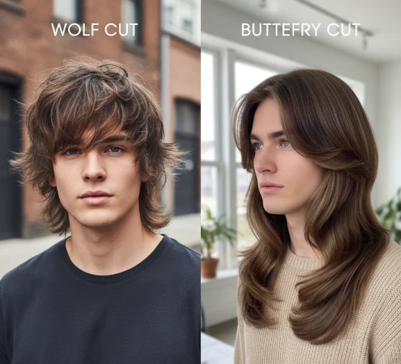 wolf cut vs butterfly cut